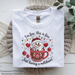 Christmas Meltdown Snowman Clipart Bundle - CraftNest - Digital Crafting and Art