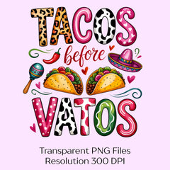 Tacos Before Vatos Valentine Clipart Bundle - CraftNest - Digital Crafting and Art