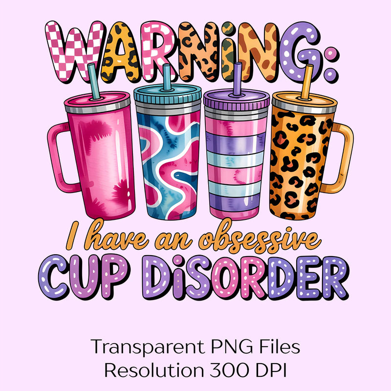 Obsessive Cup Clipart Bundle - CraftNest - Digital Crafting and Art
