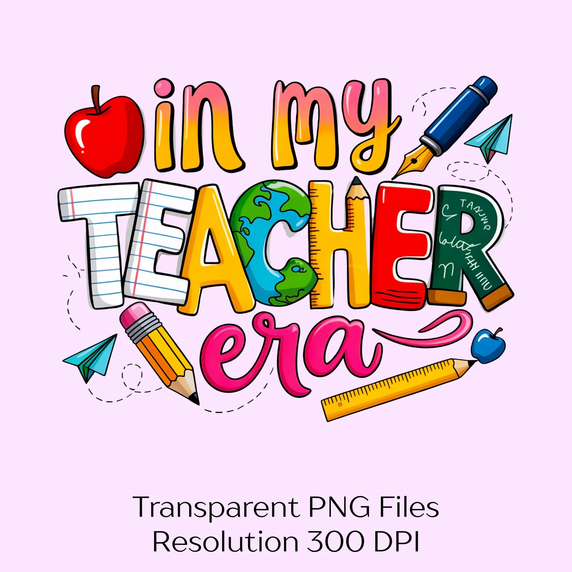 In My Teacher Era Custom Clipart Bundle - CraftNest - Digital Crafting and Art