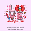 Dialysis Tech Valentine Clipart Bundle