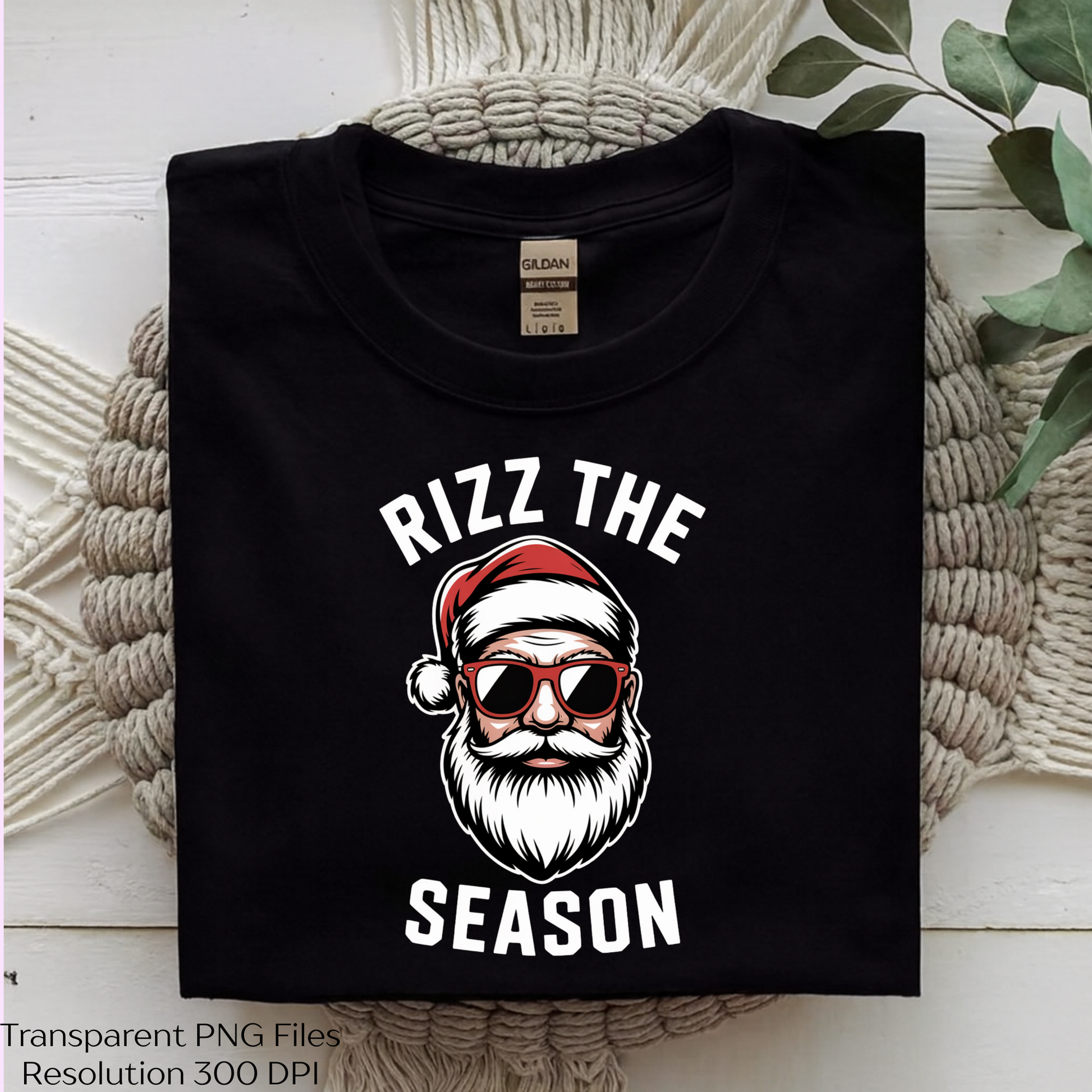 Snata Rizz Rizz The Season Santa Cool Clipart Bundle