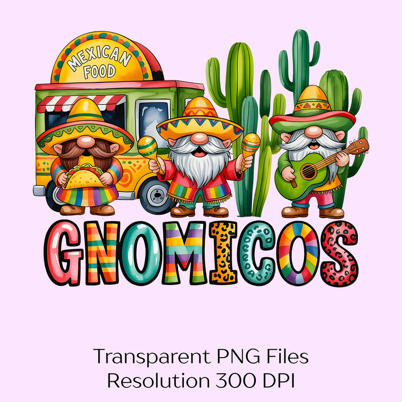 Mexico Gnomigos Clipart Bundle - CraftNest - Digital Crafting and Art