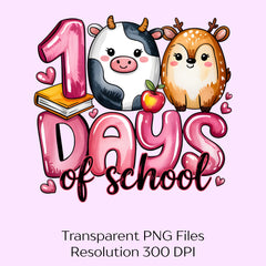 Squishmallow 100 Days of School Clipart Bundle - CraftNest - Digital Crafting and Art