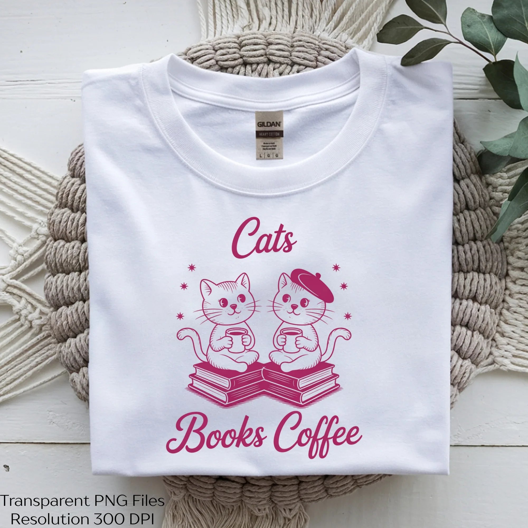 Cute Cats Reading Clipart Bundle: Books & Coffee - CraftNest - Digital Crafting and Art