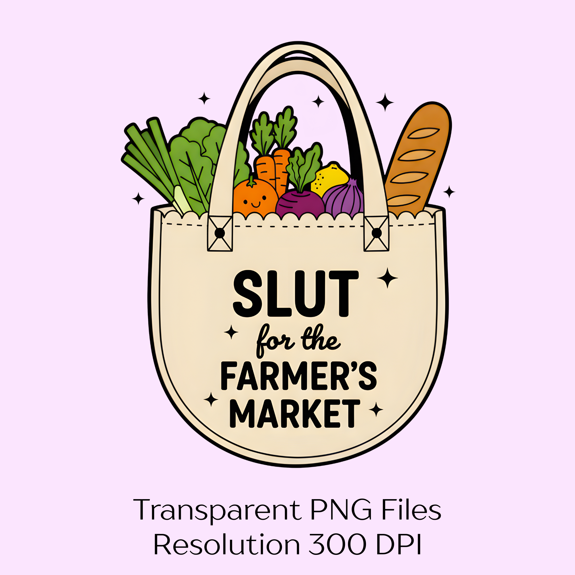 Hot Girl Farmers Market Shop Local Clipart Bundle