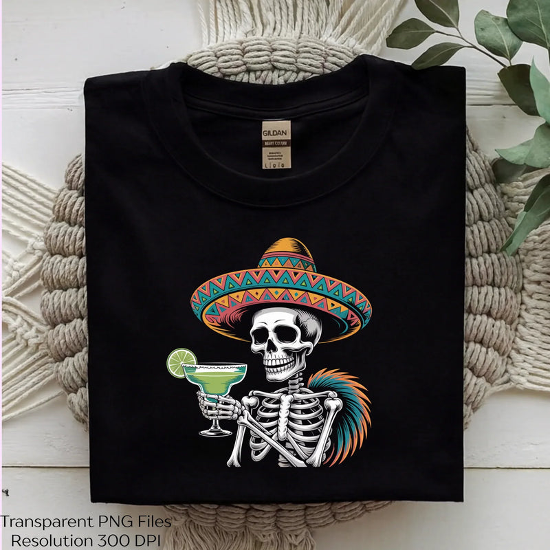 Day of the Dead Margarita Shirt Clipart Bundle - CraftNest - Digital Crafting and Art