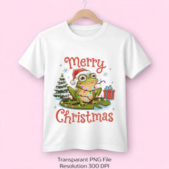 Merry Christmas Festive Frog with Lights Clipart Bundle - CraftNest - Digital Crafting and Art
