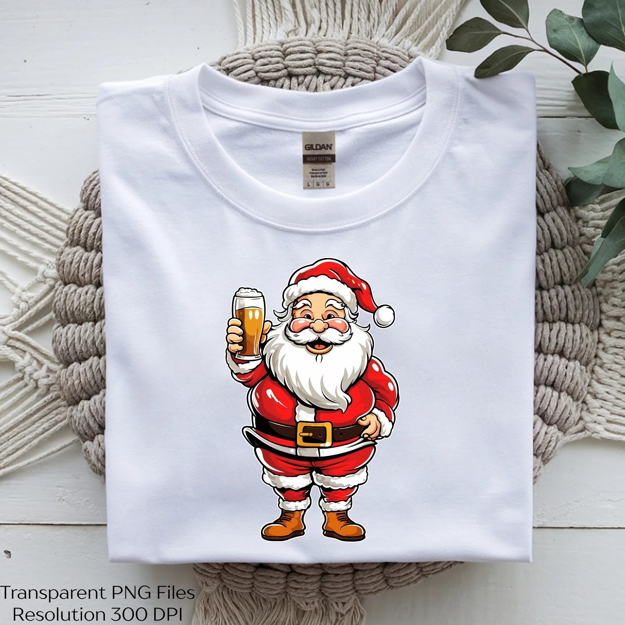 Santa Claus Holding Beer Clipart Bundle - CraftNest - Digital Crafting and Art