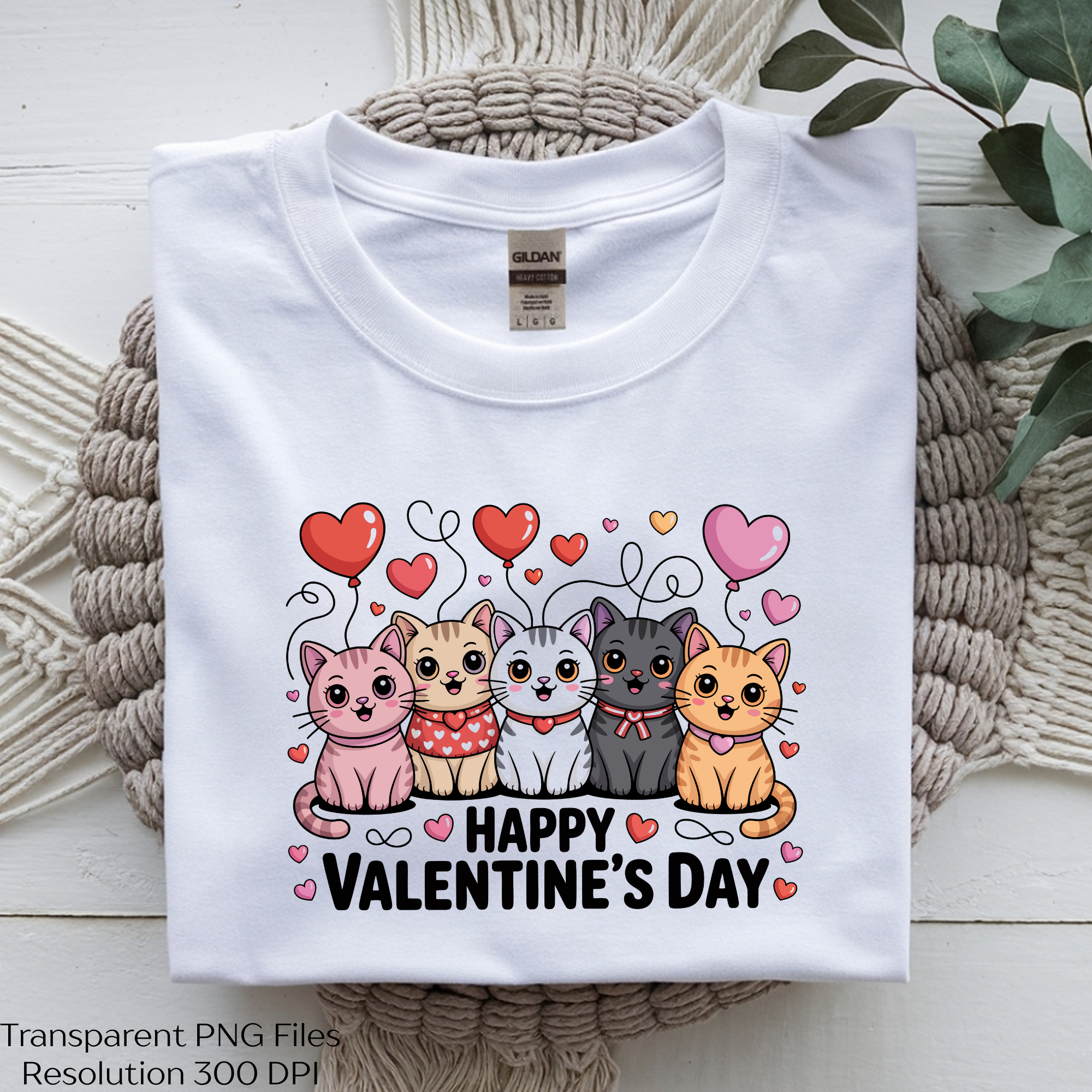 Cute Cat Lover Funny Valentine Day Clipart Bundle