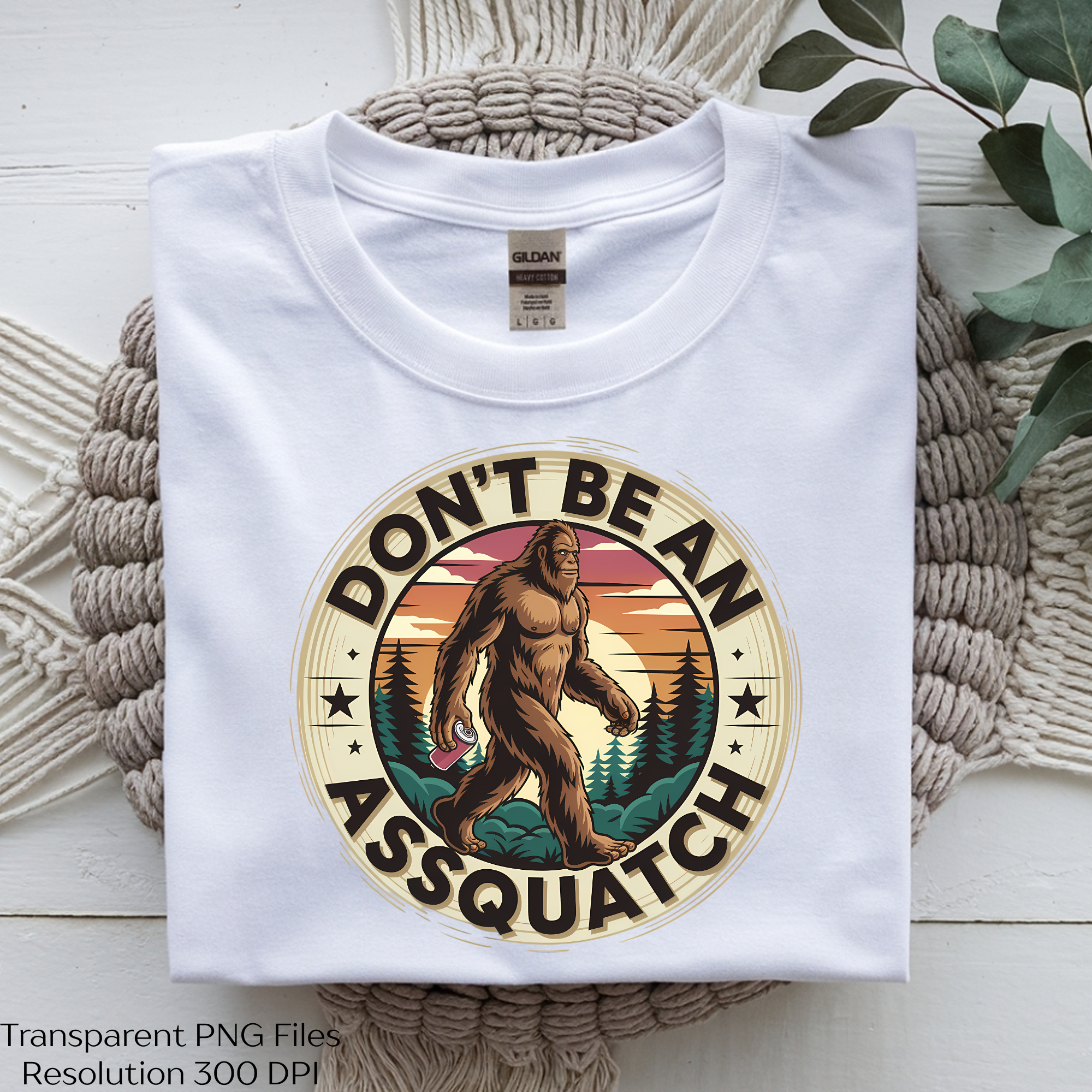 Funny Bigfoot Don't Be An Assquatch Clipart Bundle - CraftNest - Digital Crafting and Art