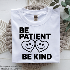 Be Patient Kind Autism Shirt SVG Bundle - CraftNest - Digital Crafting and Art