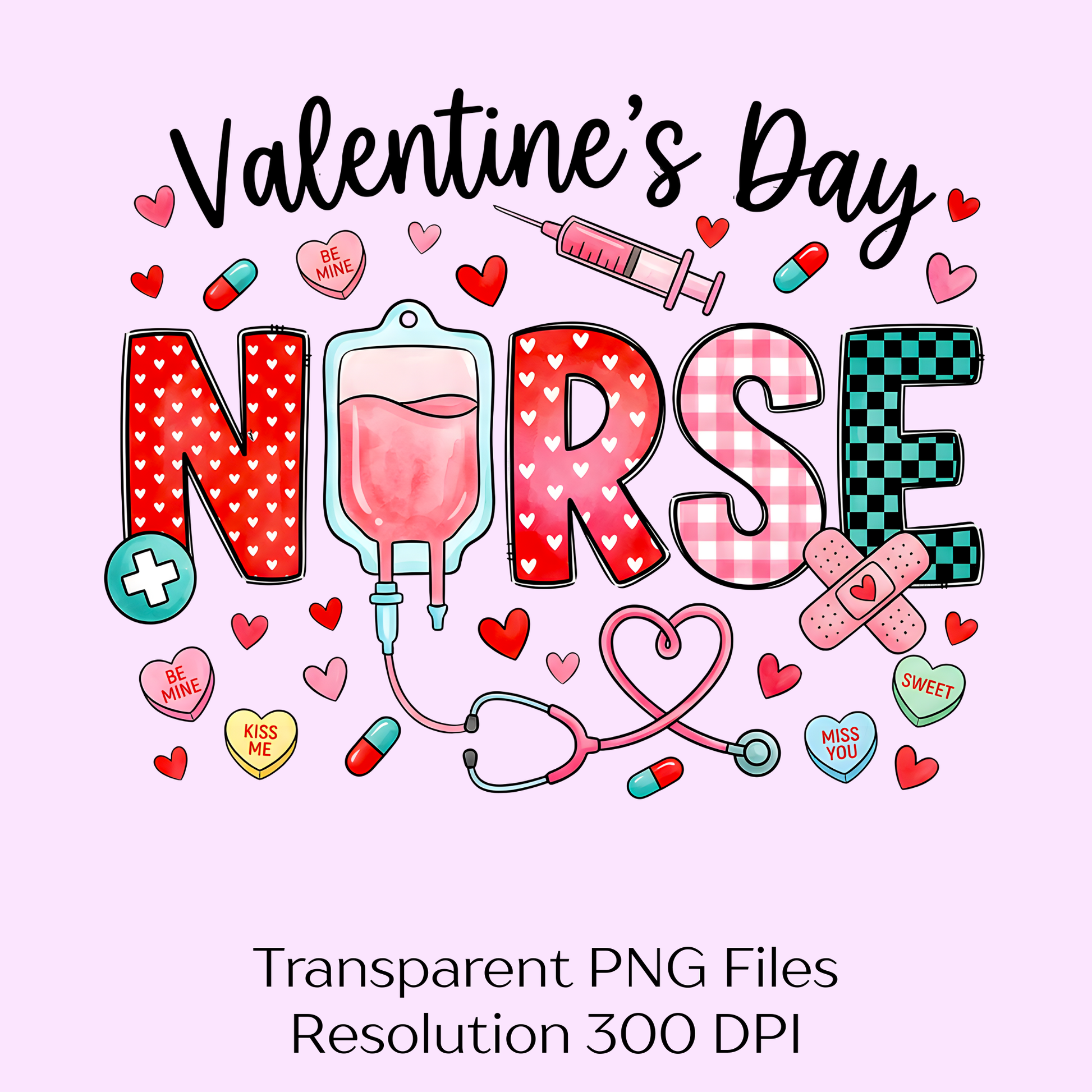 Valentine's Day Nurse Clipart Bundle - CraftNest - Digital Crafting and Art