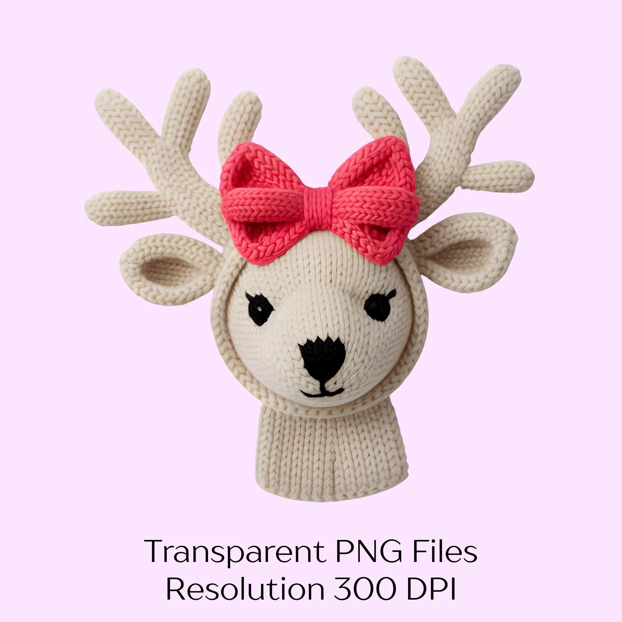Faux Yarn Christmas Reindeer Clipart Bundle - CraftNest - Digital Crafting and Art