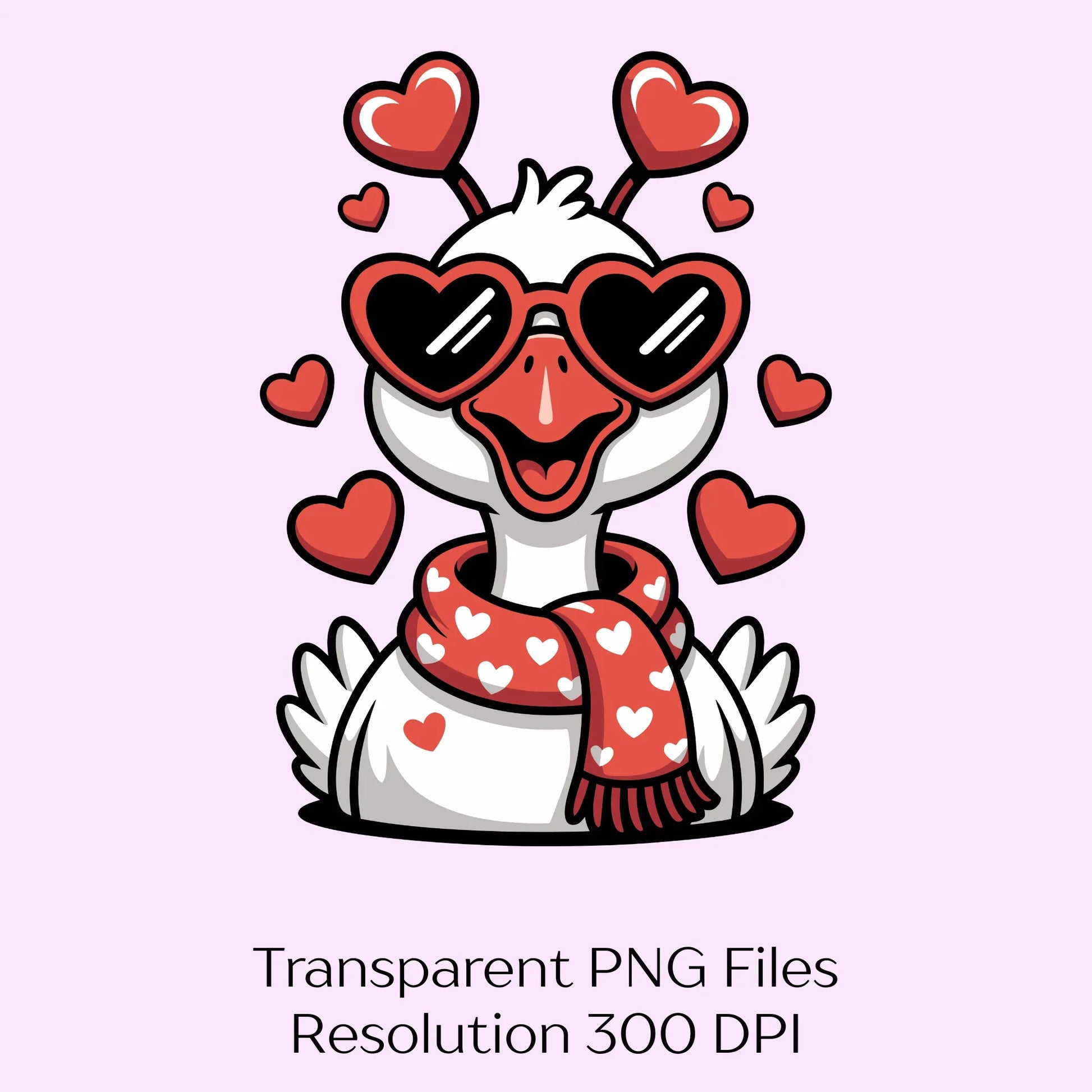 Cute Silly Goose Valentines Clipart Bundle - CraftNest - Digital Crafting and Art