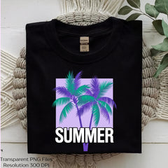 Summer Palm Trees Beach Vibes Clipart Bundle - CraftNest - Digital Crafting and Art
