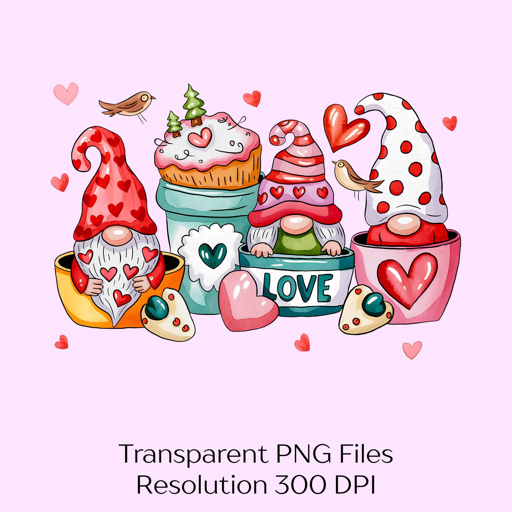 Valentine Gnome Coffee Clipart Bundle - CraftNest - Digital Crafting and Art