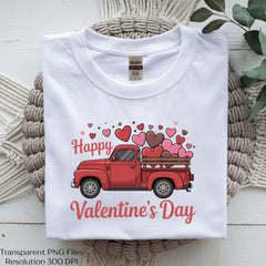 Valentine's Day Red Truck Clipart Bundle - CraftNest - Digital Crafting and Art