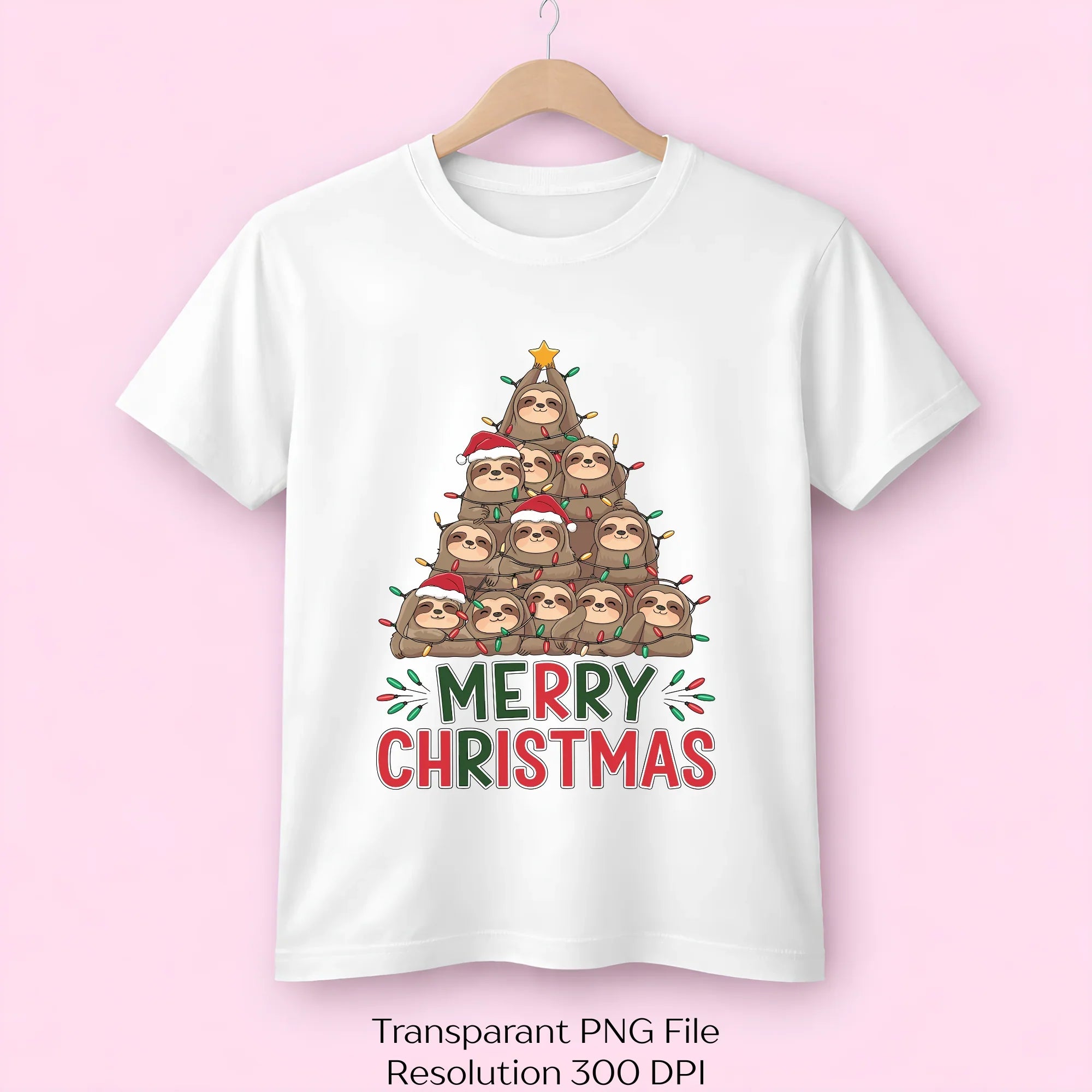 Merry Christmas Sloth Tree Festive SVG Bundle - CraftNest - Digital Crafting and Art