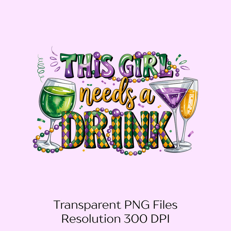 This Girl Needs a Drink Clipart Bundle - CraftNest - Digital Crafting and Art