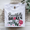 Beautifully Broken Rose Quote Clipart Bundle