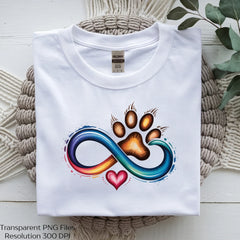 Paw and Heart Love Infinity Clipart Bundle - CraftNest - Digital Crafting and Art