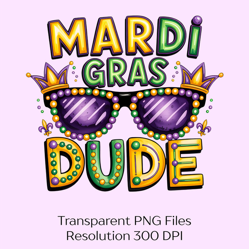 Mardi Gras Dude Louisiana Carnival Clipart Bundle - CraftNest - Digital Crafting and Art