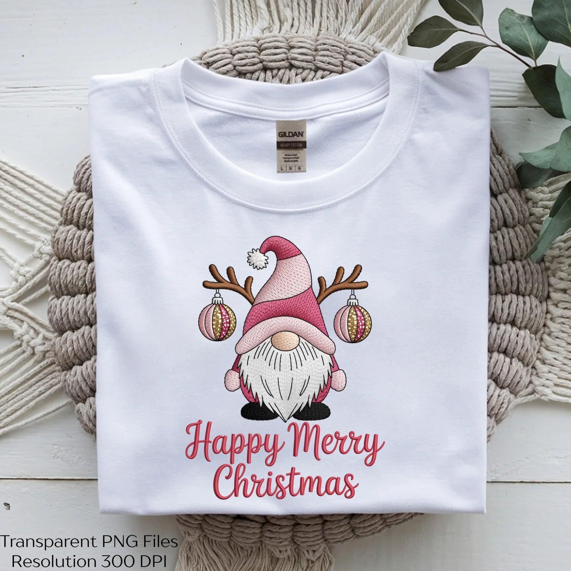 Festive Gnome Embroidery Christmas Clipart Bundle - CraftNest - Digital Crafting and Art