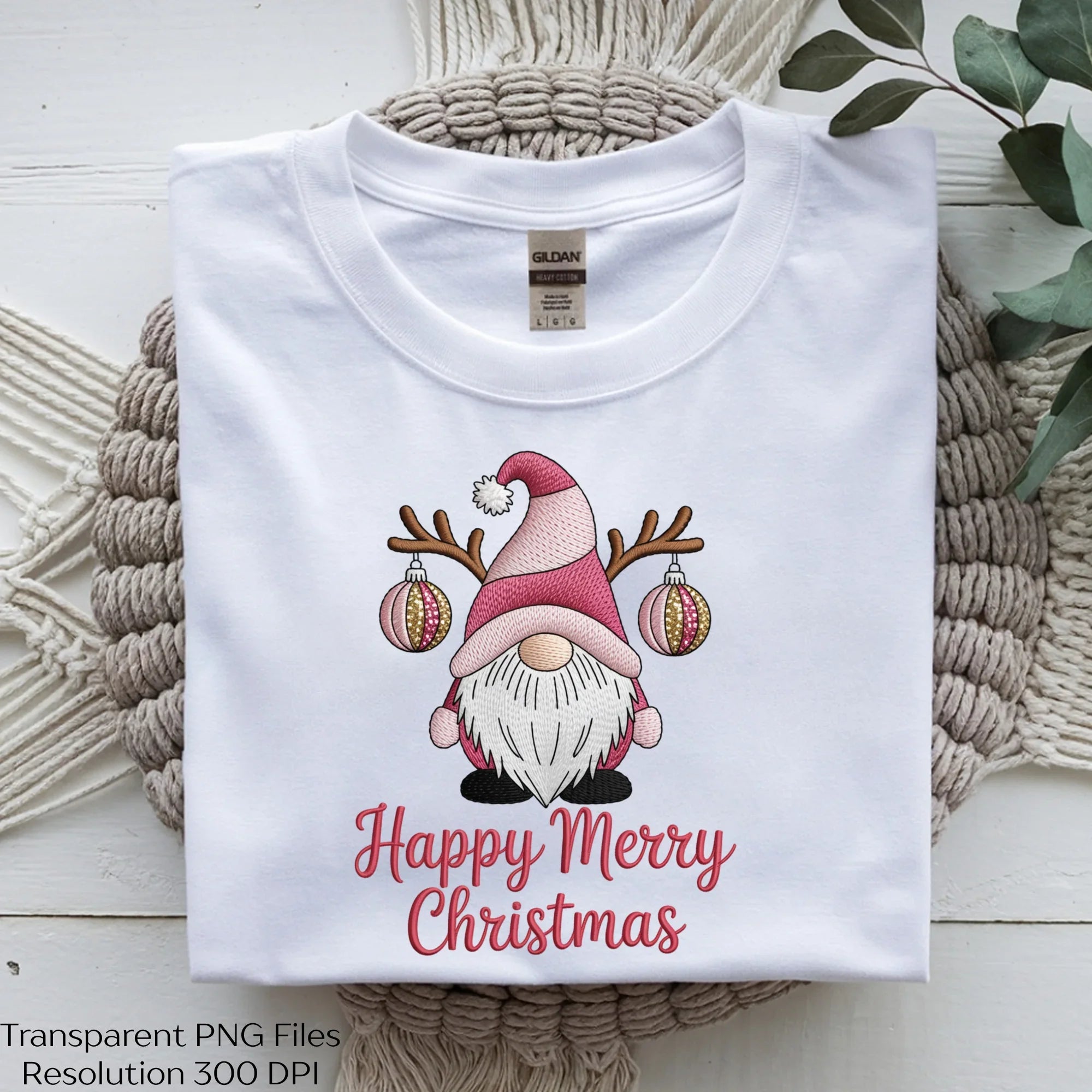 Festive Gnome Embroidery Christmas Clipart Bundle - CraftNest - Digital Crafting and Art