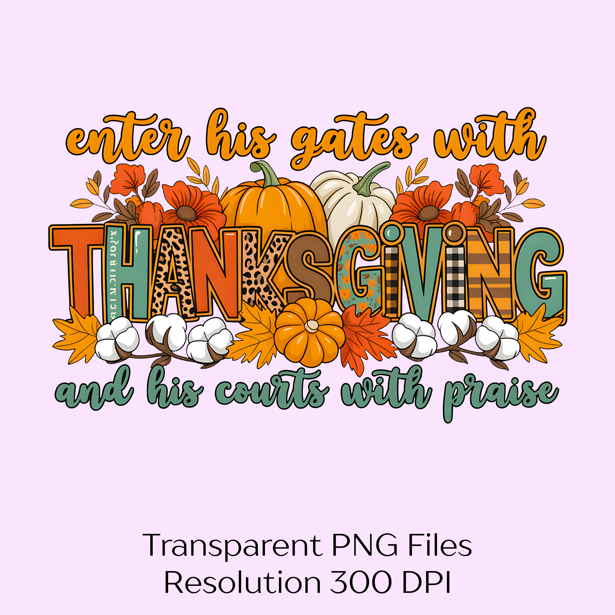 Enter His Gates With Thanksgiving Clipart Bundle