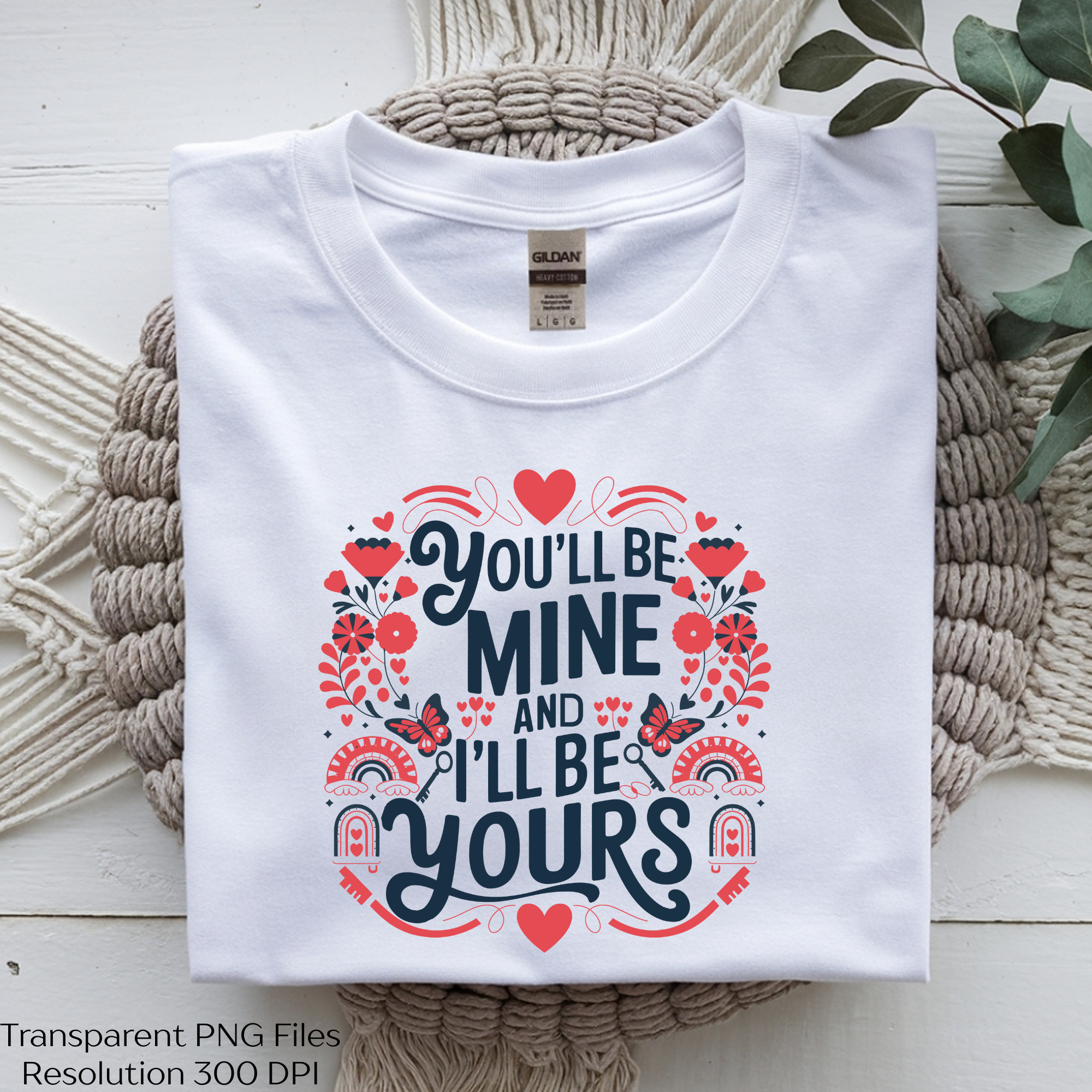 You'll Be Mine and Yours T-Shirt Clipart Bundle