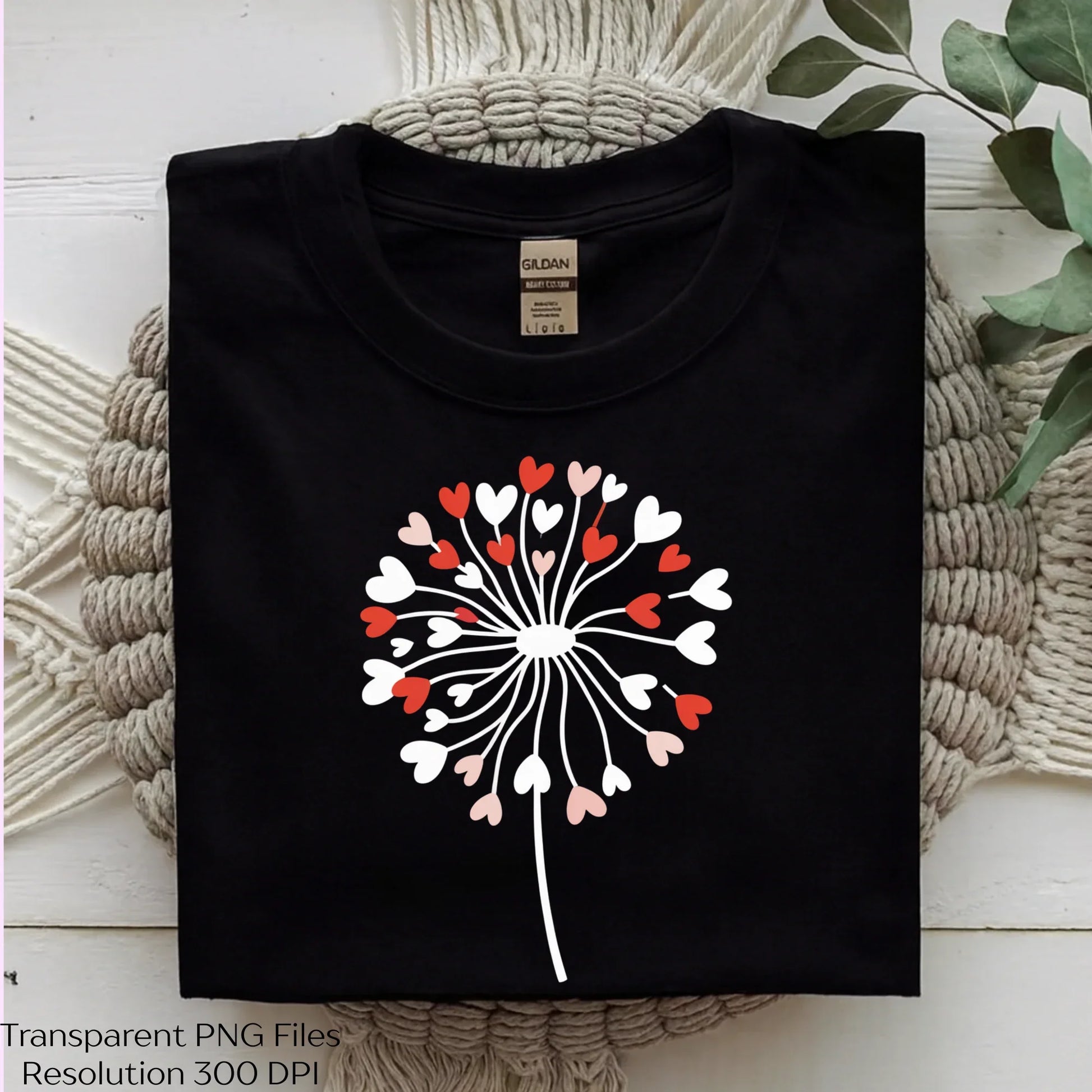 Heart Dandelion Valentine Clipart Bundle - CraftNest - Digital Crafting and Art