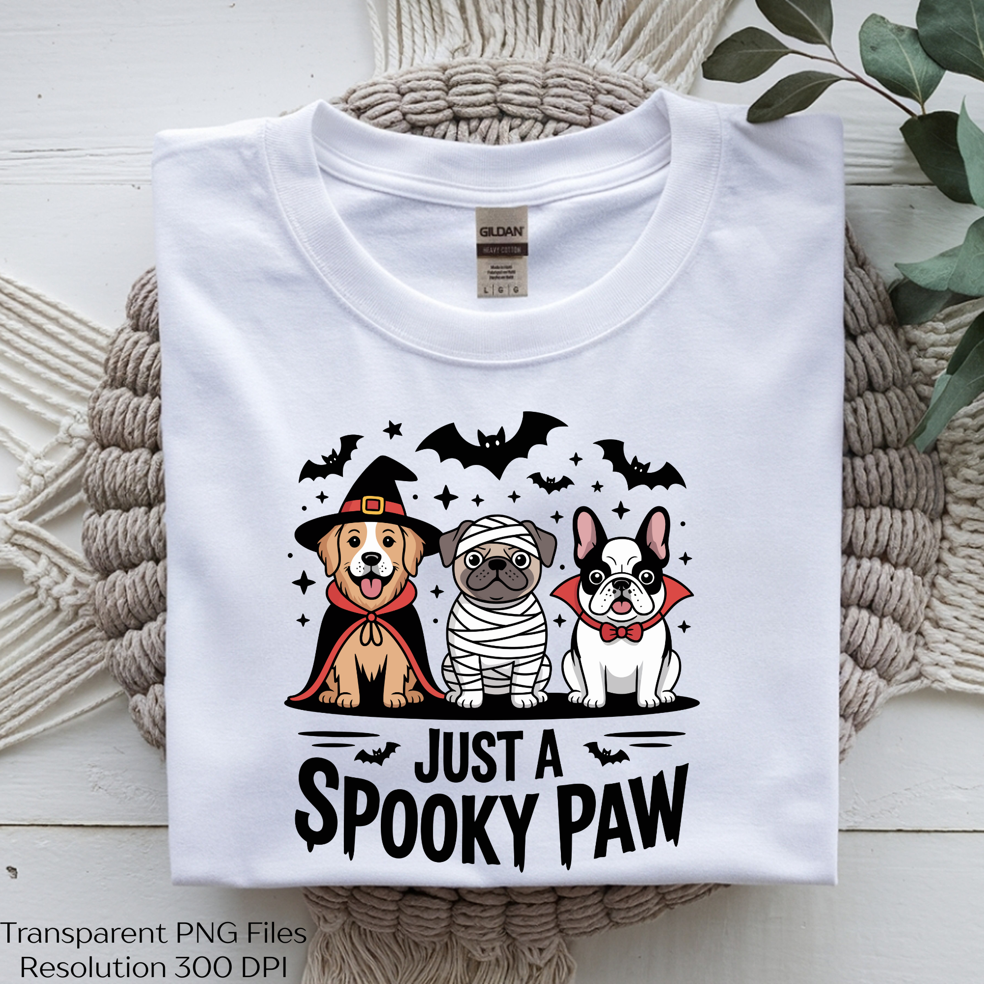 Spooky Paw Halloween Dog SVG Clipart Bundle