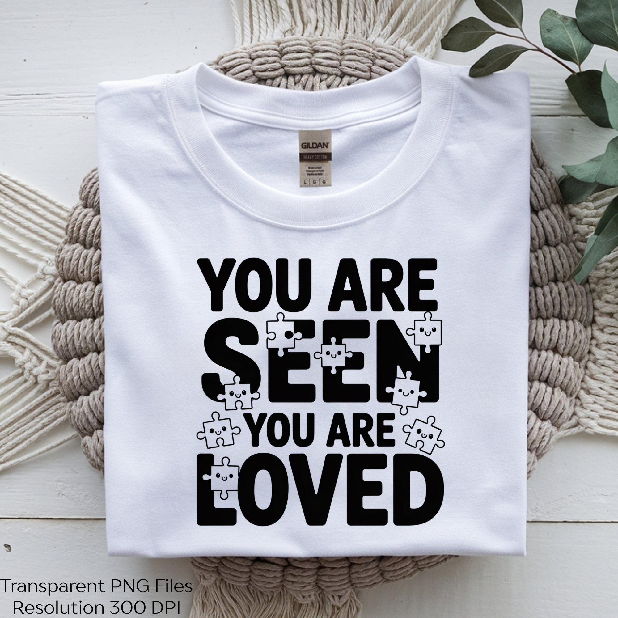 You Are Seen Loved Autism SVG Clipart Bundle