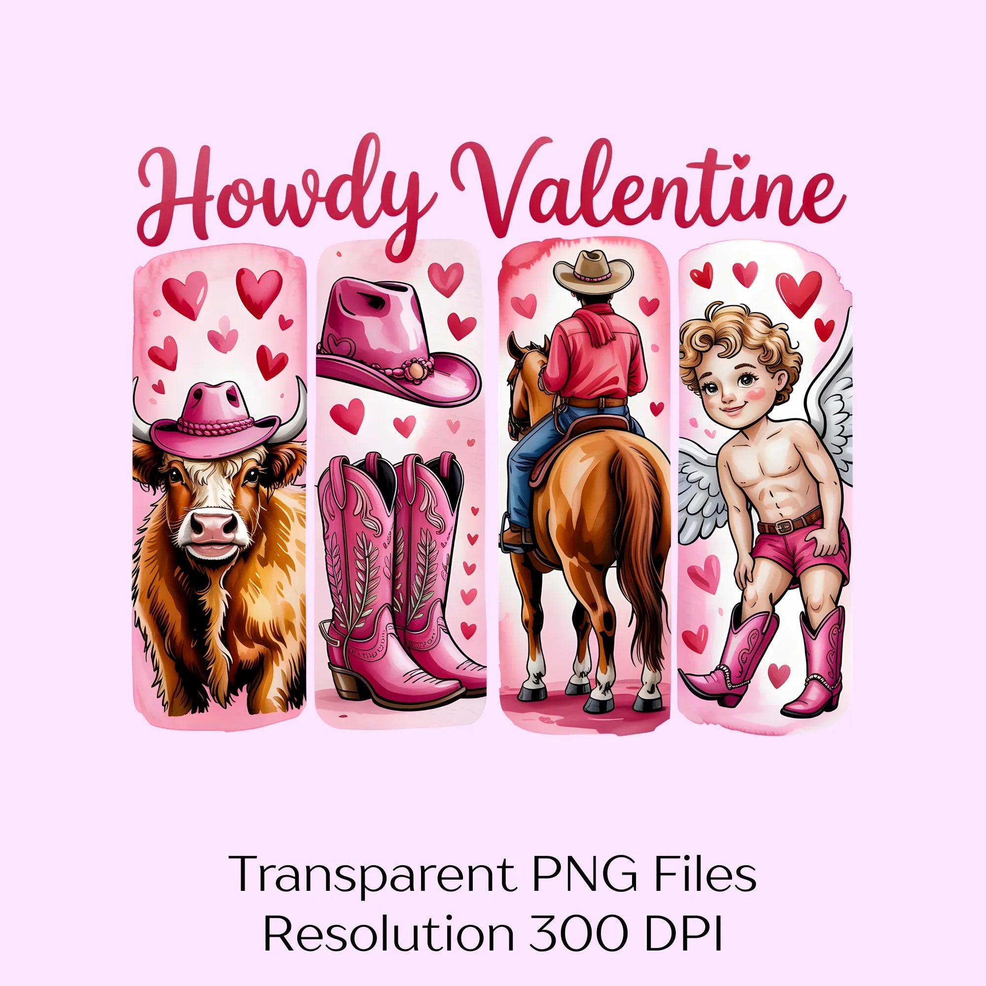 Howdy Valentine Clipart Bundle - CraftNest - Digital Crafting and Art