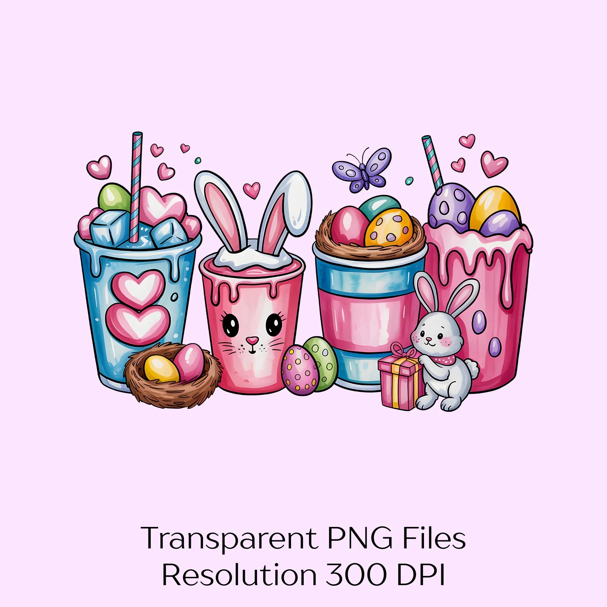 Easter Day Coffee Drink Clipart Bundle - CraftNest - Digital Crafting and Art