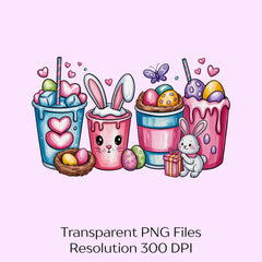 Easter Day Coffee Drink Clipart Bundle - CraftNest - Digital Crafting and Art