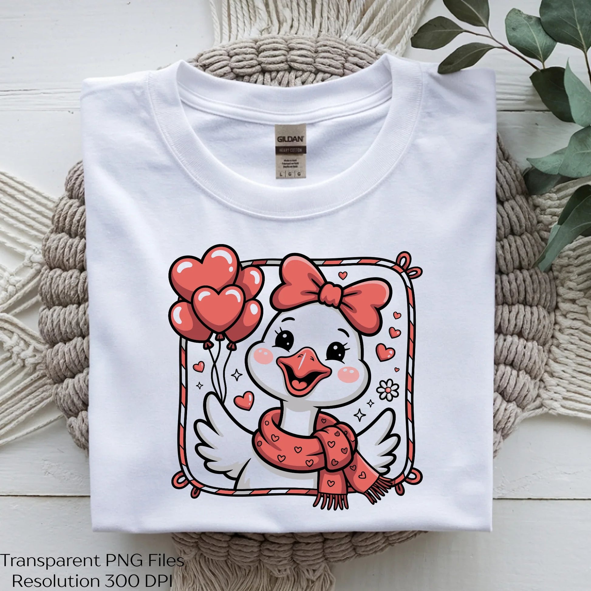 Preppy Cute Lovely Goose Valentine Day Clipart Bundle - CraftNest - Digital Crafting and Art