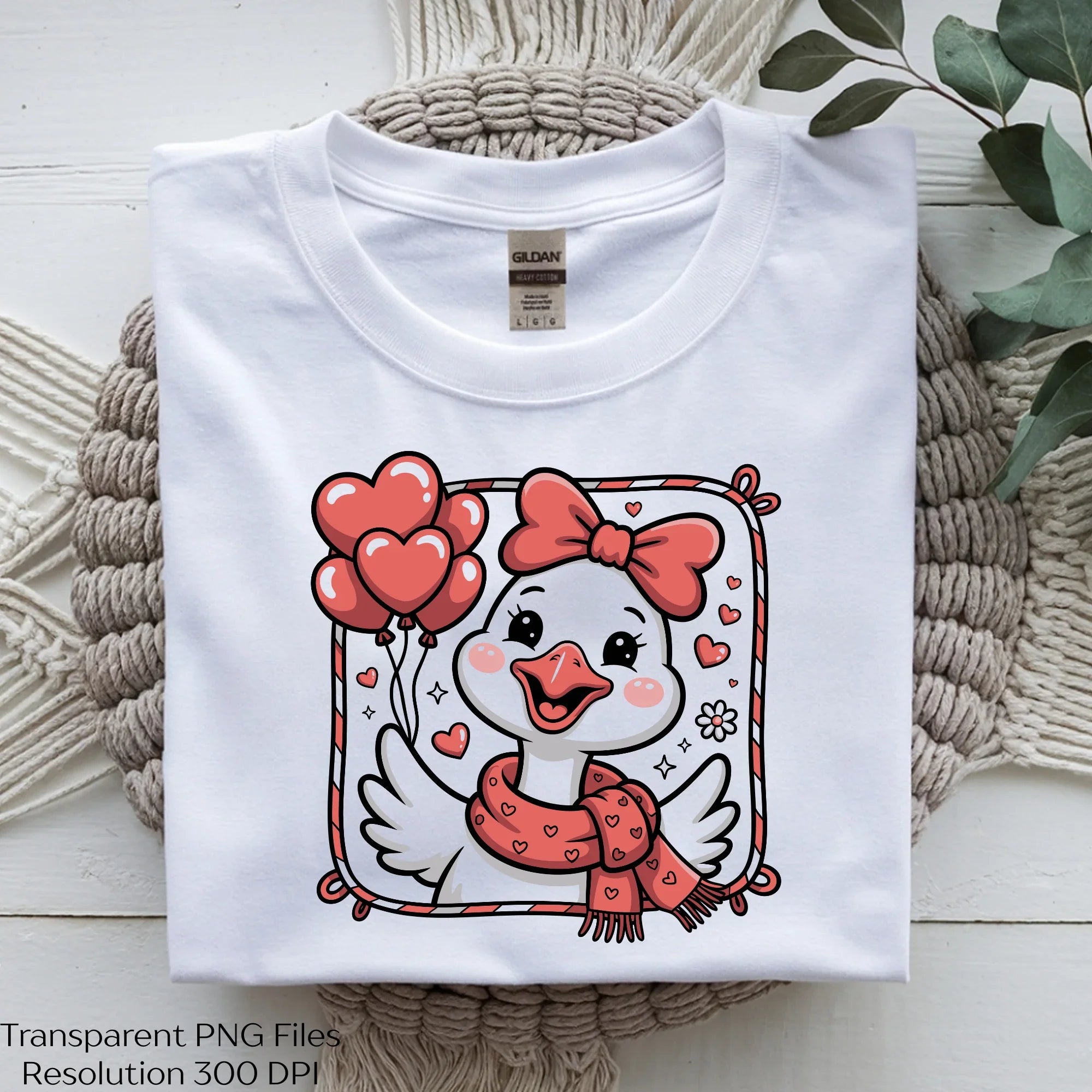 Preppy Cute Lovely Goose Valentine Day Clipart Bundle - CraftNest - Digital Crafting and Art