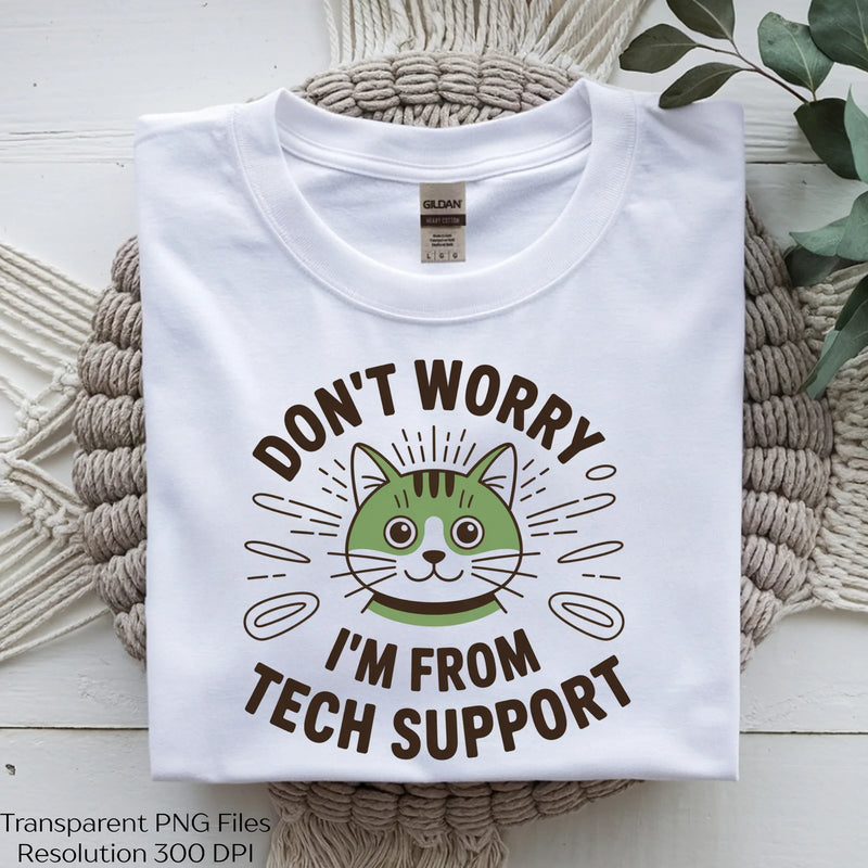 Don't Worry Tech Support Clipart Bundle - CraftNest - Digital Crafting and Art