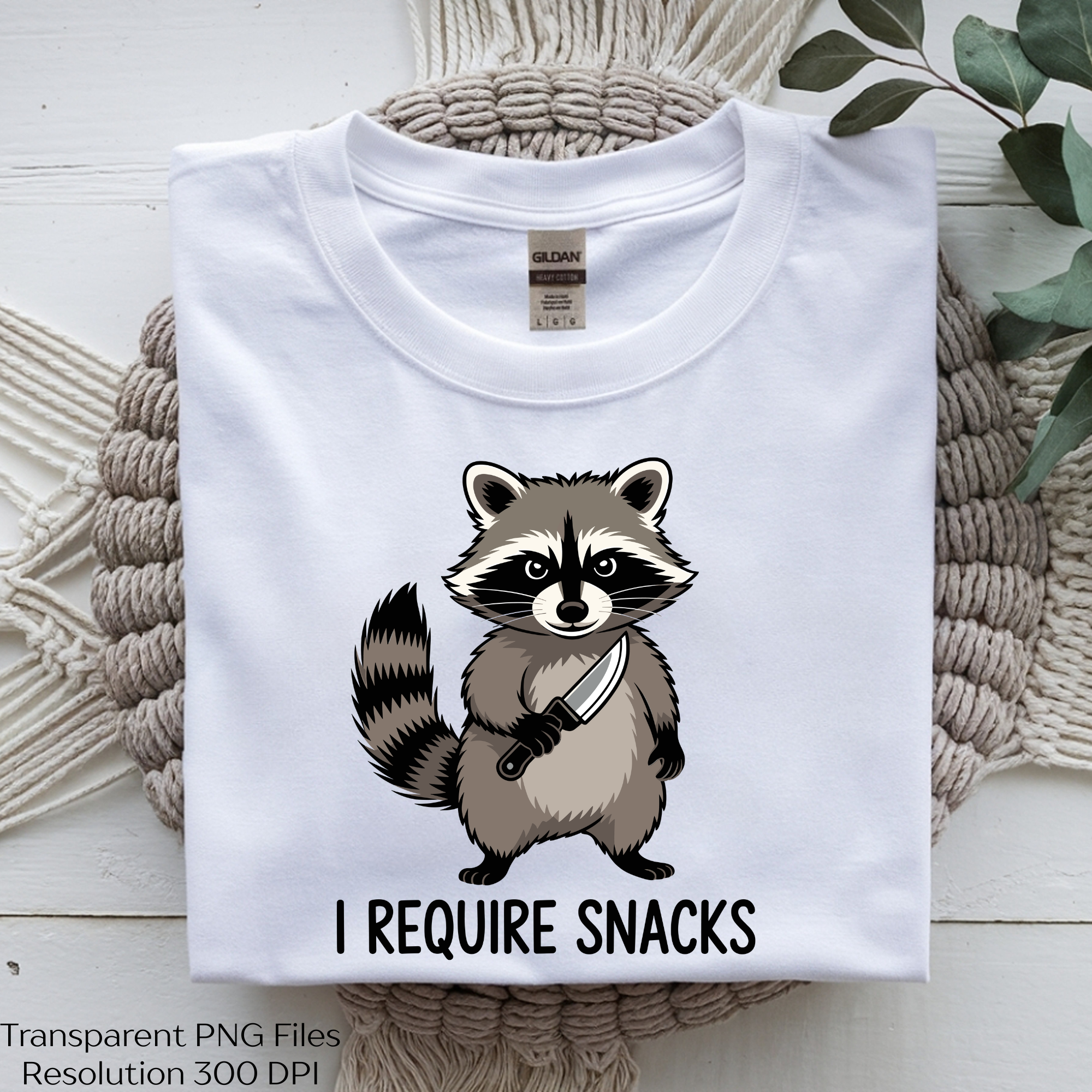 Raccoon Snacks SVG Clipart Bundle