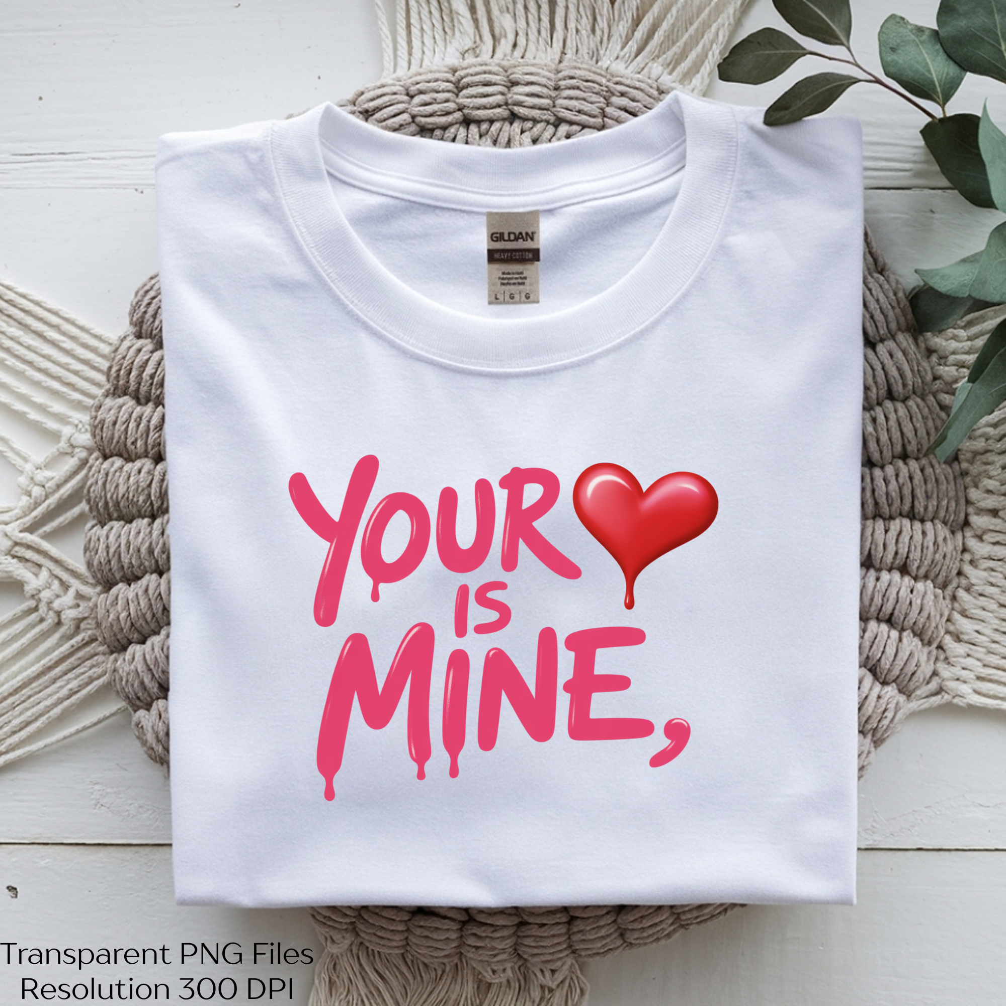 Your Heart Is Mine Drippy Valentine Clipart Bundle