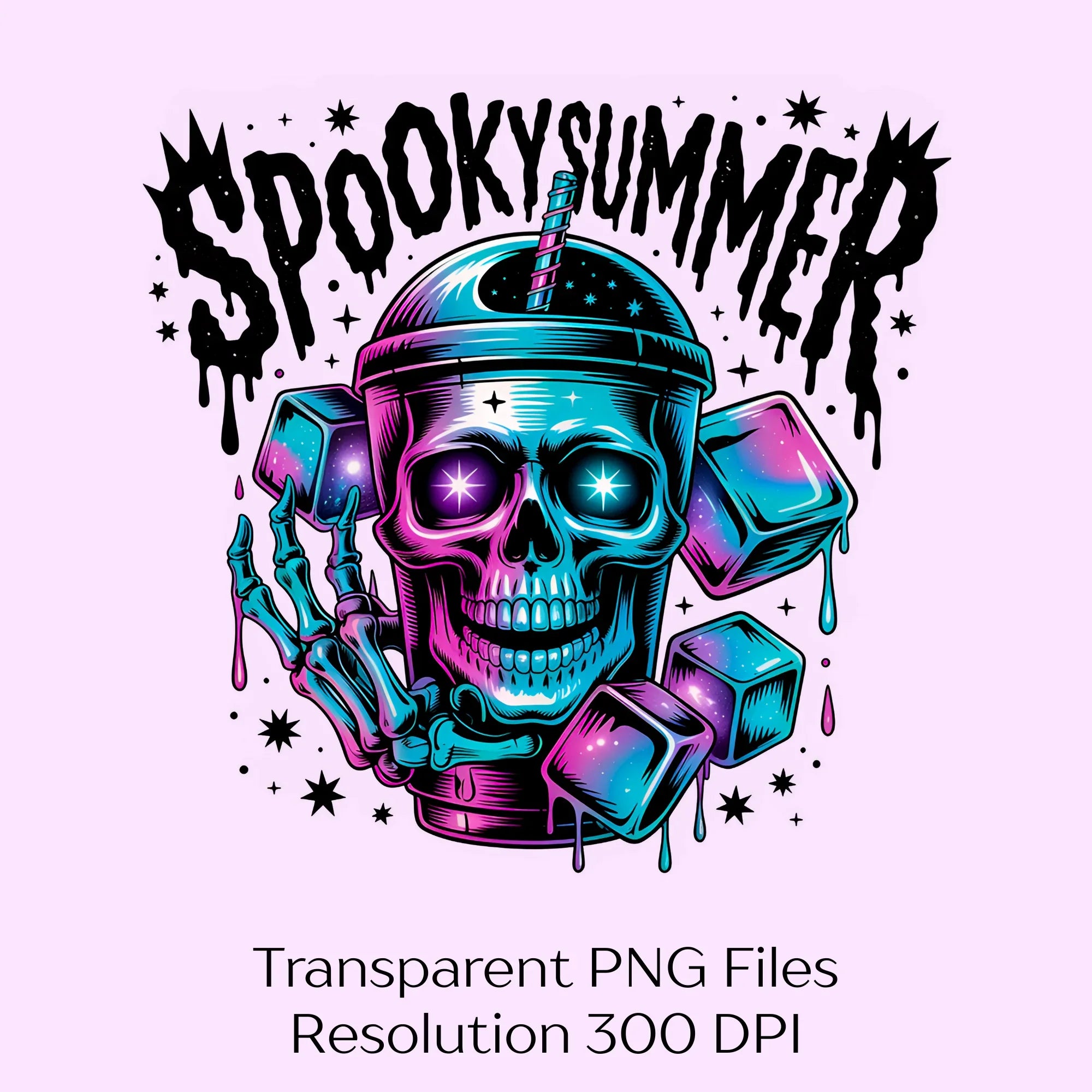 Spooky Summer Vibes Skeleton Clipart Bundle - CraftNest - Digital Crafting and Art
