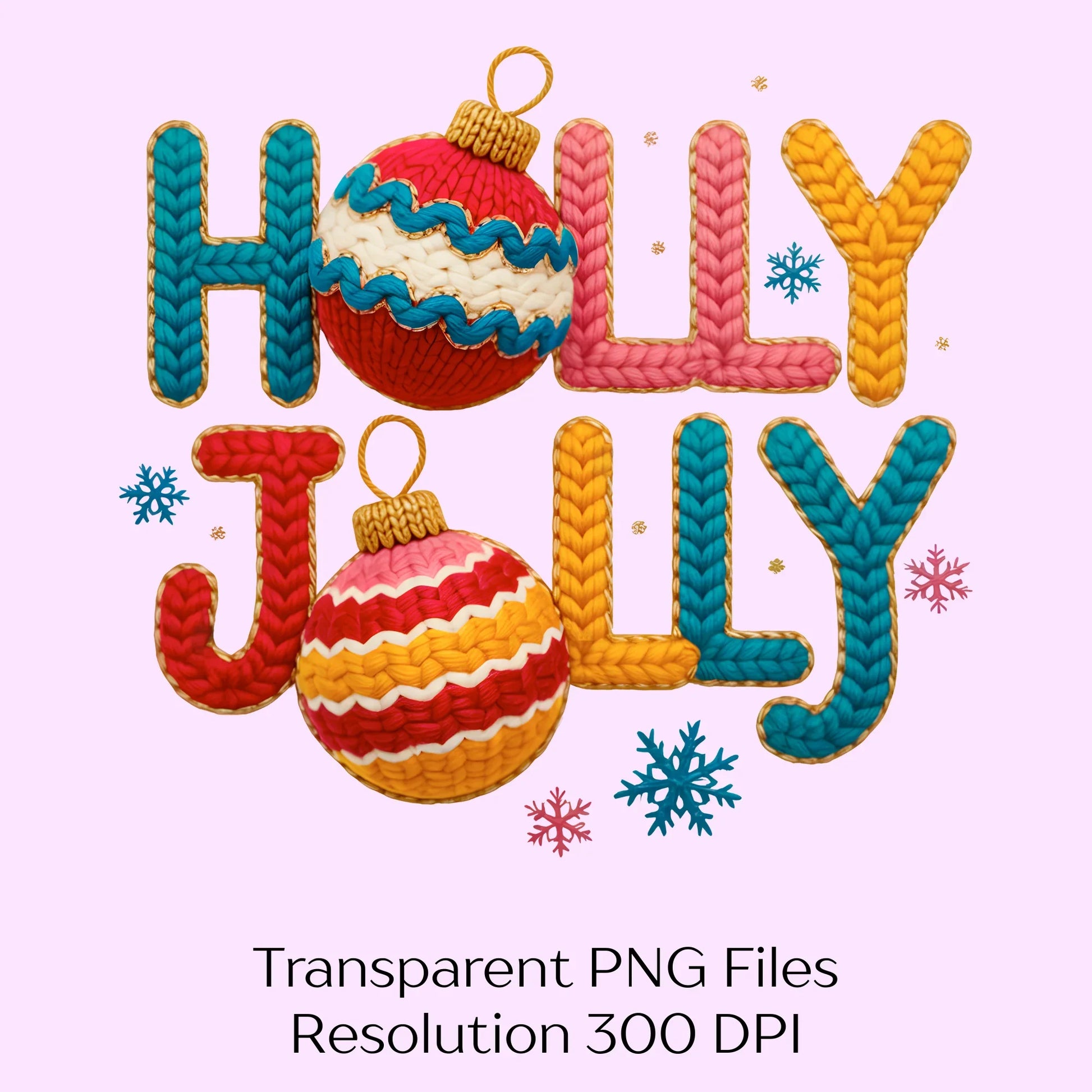 Faux Yarn Holly Jolly Christmas Clipart Bundle - CraftNest - Digital Crafting and Art