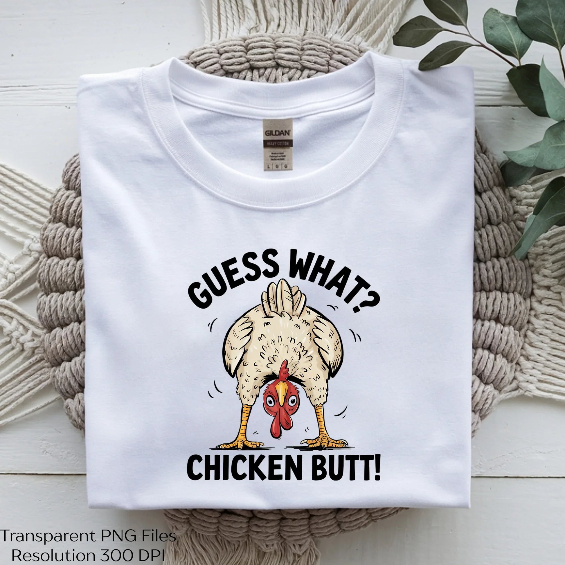 Guess What Chicken Butt Funny Clipart Bundle - CraftNest - Digital Crafting and Art