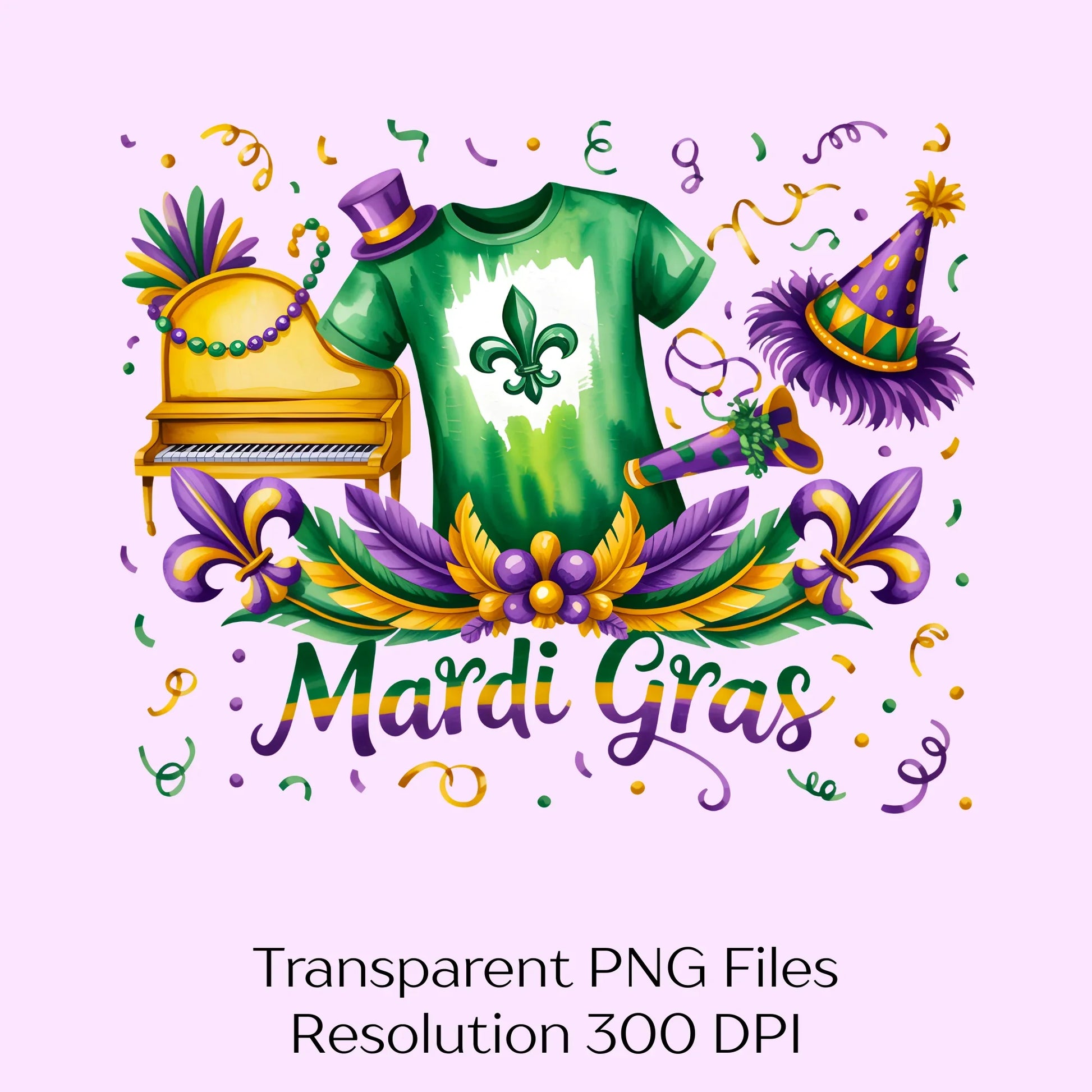 Mardi Gras Louisiana Clipart Bundle - CraftNest - Digital Crafting and Art