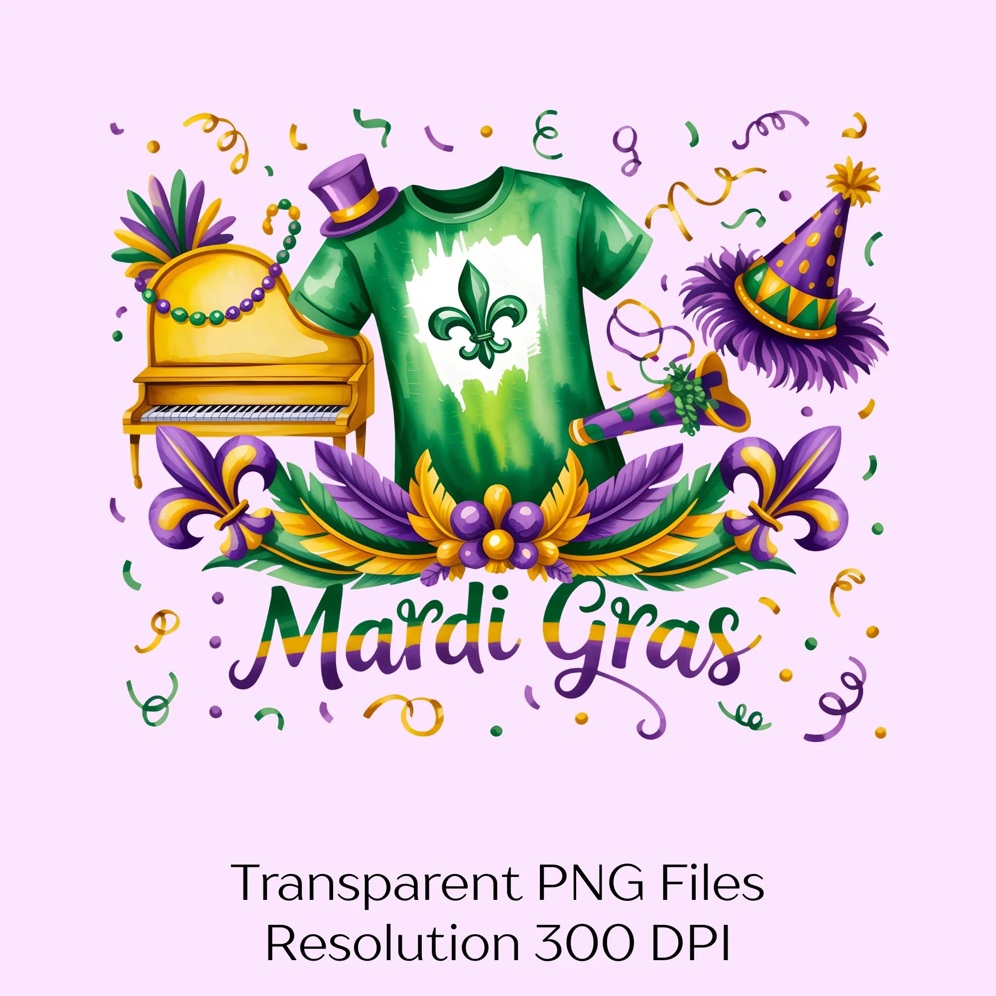 Mardi Gras Louisiana Clipart Bundle - CraftNest - Digital Crafting and Art
