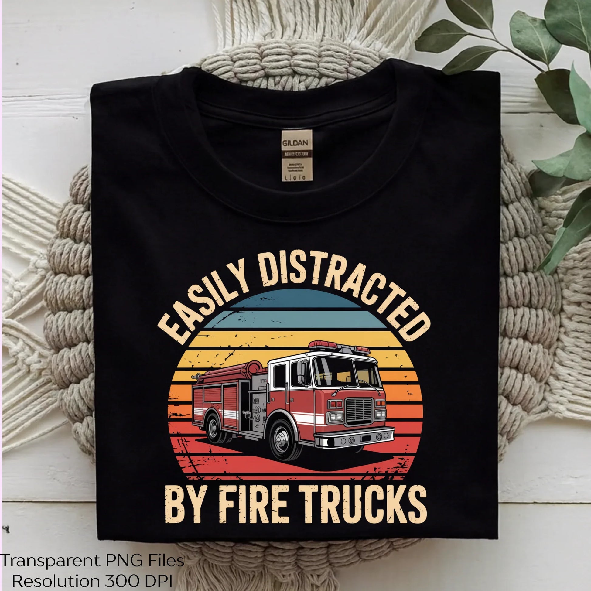 Easily Distracted Firefighter Truck Clipart Bundle - CraftNest - Digital Crafting and Art