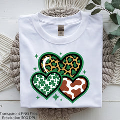 Shamrock Leopard Hearts Clipart Bundle - CraftNest - Digital Crafting and Art