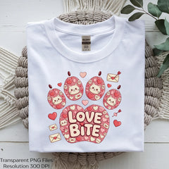 Love Bite Valentine Cat Clipart Bundle - CraftNest - Digital Crafting and Art